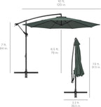 Best Choice Products 10ft Offset Cantilever Hanging Market Patio Umbrella - Image 7