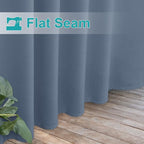 NICETOWN 2 Panels Self Stick Tab Top Outdoor Curtainss - Image 7