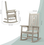 Oversized Outdoor Rocking Chair, Porch Rocker - Image 2