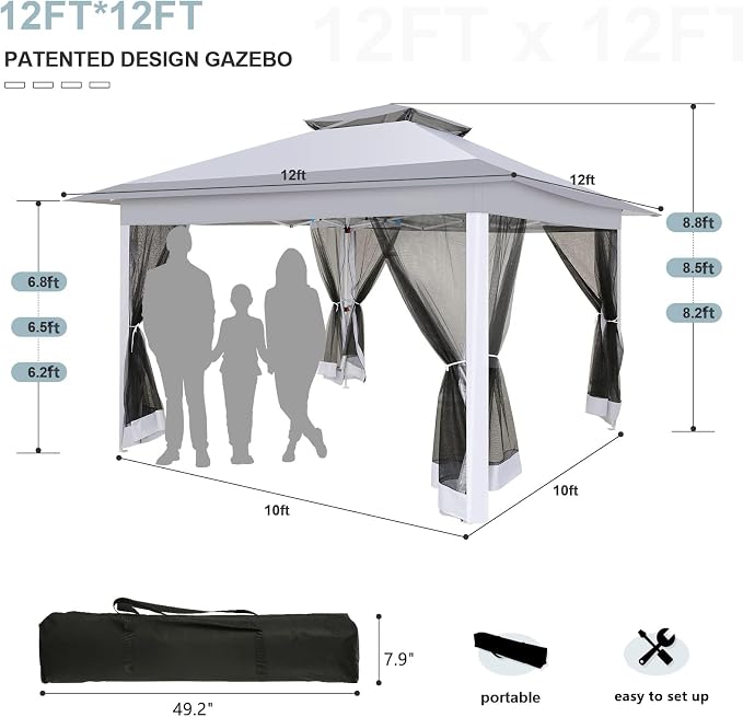 COBIZI 12x12 Pop up Gazebo on Clearance - Image 3