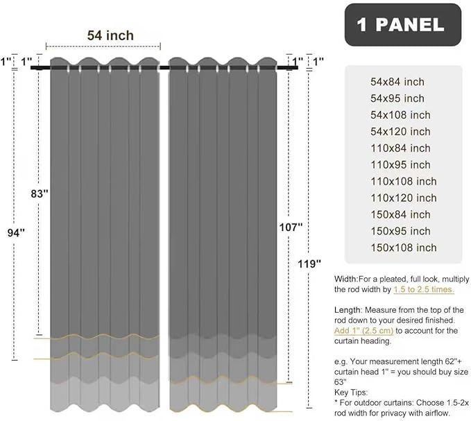 BONZER Outdoor Waterproof Curtains - Image 9