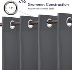 PureFit Outdoor Curtains for Patio Waterproof Weatherproof Outside Curtains | - Image 4