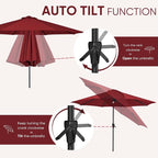 Tempera Patio Market Outdoor Table Umbrella - Image 2