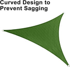 LOVE STORY Custom Size 7' x 10' x 12.2' Sun Shade Sail, Piquant Green | HDPE - Image 6