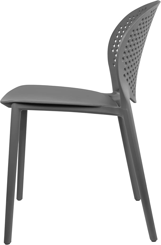 2xhome Patio Dining Chair | Modern Stackable Outdoor Pool Side Chair | Weather - Image 6