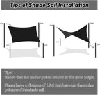 Shade&Beyond Custom Sun Shade Sail 16'x20'RectangleSun Sail Shades Patio UV - Image 6