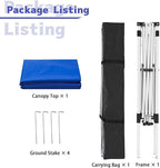 10x10FT Slant Leg Pop Up Canopy Tent, Portable Outdoor Shelter | 10x10FT Base - Image 6