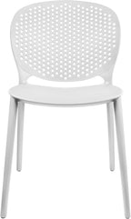 2xhome Set of 4 Patio Dining Chairs | Modern Stackable Outdoor Pool Side Chair - Image 7