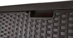 Suncast 99 Gallon Deck Garden Garage Home Wicker Resin Pool Box - Image 6