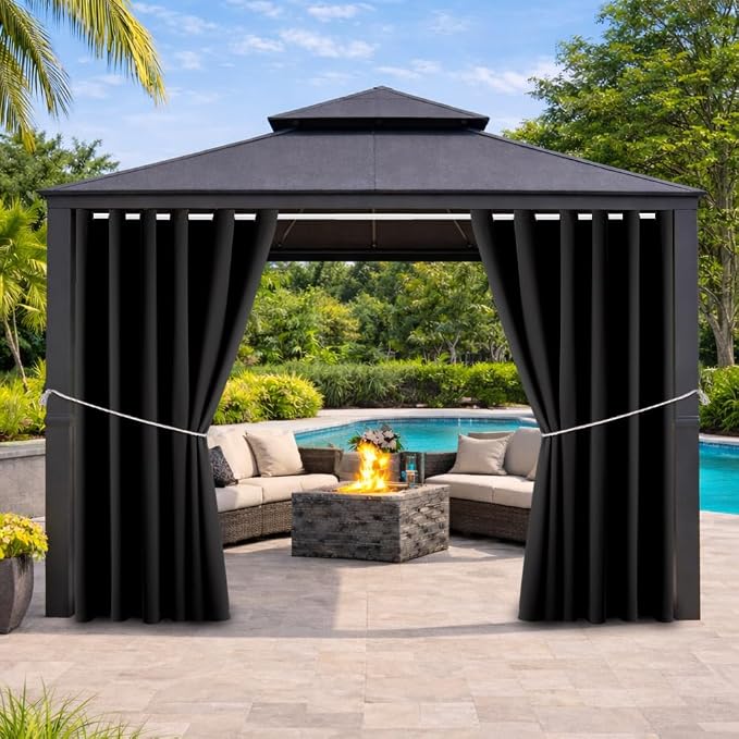 Outdoor Indoor Curtains W84 x L108 by DivaenCamino