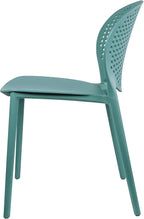 2xhome Set of 4 Patio Dining Chairs | Modern Stackable Outdoor Pool Side Chair - Image 9