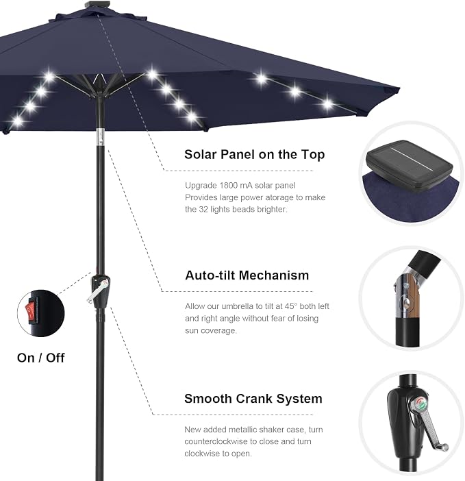 ABCCANOPY Solar Led Patio Umbrella - Image 6