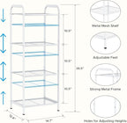 MAX Houser 4 Tier Standing Shelf Units - Image 3