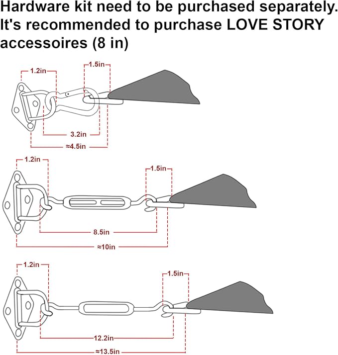 LOVE STORY Custom Size 17' x 29' x 29' Sun Shade Sail - Image 3