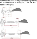 LOVE STORY Custom Size 14' x 14' Sun Shade Sail - Image 3