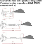 LOVE STORY 20' x 20' Rectangle Sun Shade Sail - Image 3