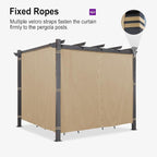 PURPLE LEAF Outdoor Aluminum Pergola 10'x10' - Image 2