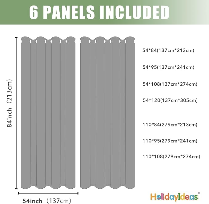 HolidayIdeas Waterproof Outdoor Curtains - Image 7