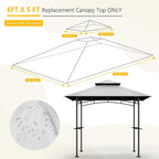 Grill Gazebo Canopy Replacement, 5 x 8 Ft, UV Resistant, Water Resistant - Image 2