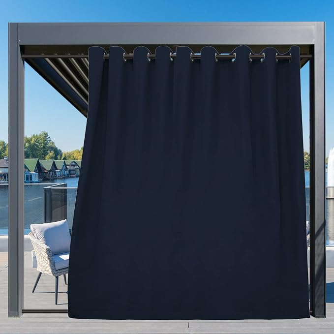 Easy-Going Outdoor Curtains for Patio 1 Panel, 150x96 inch, Weatherproof - Image 3