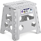 Delxo Folding Step Stool 13 Inch, 300 Lbs Step Stool by Delxo