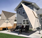 PURPLE LEAF Cantilever Outdoor Umbrella 11' x 11' Large Double Top, 3-Yr - Image 2