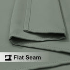 NICETOWN 2 Panels Sage Green Outdoor Patio Curtains 108 inches Long Waterproof - Image 8