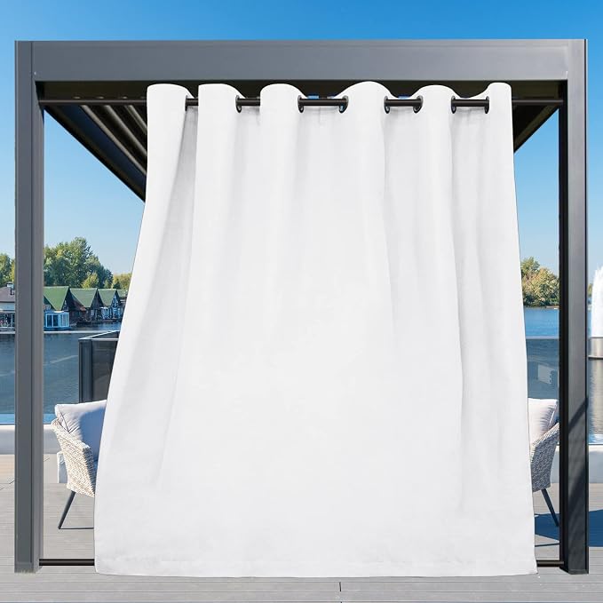 Easy-Going Outdoor Curtains for Patio 1 Panel, 110x108 inch, Weatherproof - Image 3