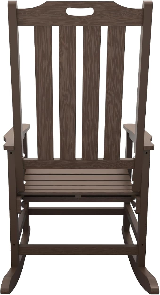 THOEOE Outdoor Rocking Chairs, Oversized Patio Rocking Chair | HDPE Outdoor - Image 9