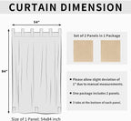 Easy-Going Outdoor Patio Curtains 2 Panels, 54x84 inch, Porch and Pergola - Image 6