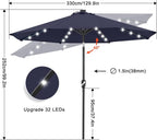 ABCCANOPY Solar Led Patio Umbrella - Image 3