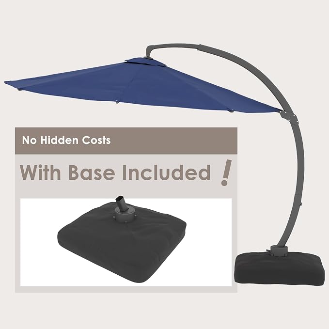 11FT All Aluminum Cantilever Patio Umbrella - Image 2