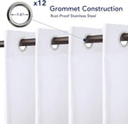 PureFit Outdoor Curtains for Patio Waterproof Weatherproof Outside Curtains | - Image 4