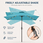 6.5 x 10ft Rectangular Patio Umbrella - Image 5