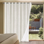 H.VERSAILTEX Blackout Curtains, Durable Thick Textured Look 100% Blackout Patio by HVERSAILTEX