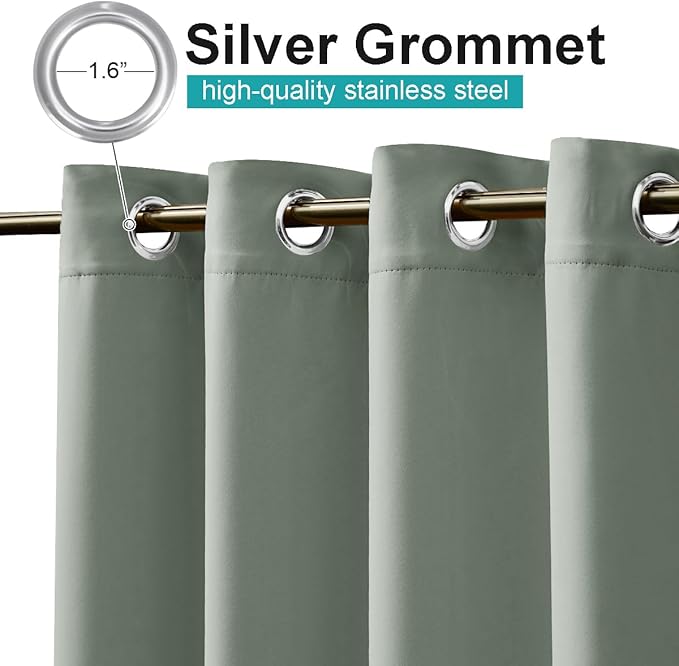 NICETOWN Outdoor Curtainch for Patio Waterproof 140 inch Wide, Rustproof - Image 2