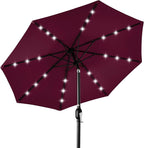 Best Choice Products 10ft Solar Polyester LED Lighted Patio Umbrella w/Tilt by Unknown
