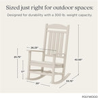 POLYWOOD Presidential Rocking Chair in Sand - Image 2