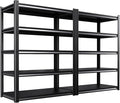 2 Pack Storage Shelves, Garage Shelving, Adjustable Garage Shelves, Heavy Duty by KORVENA