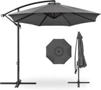 Best Choice Products 10ft Offset Hanging Market Patio Umbrella w/Easy Tilt by Unknown