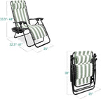 Best Choice Products Set of 2 Adjustable Steel Mesh Zero Gravity Lounge Chair - Image 3