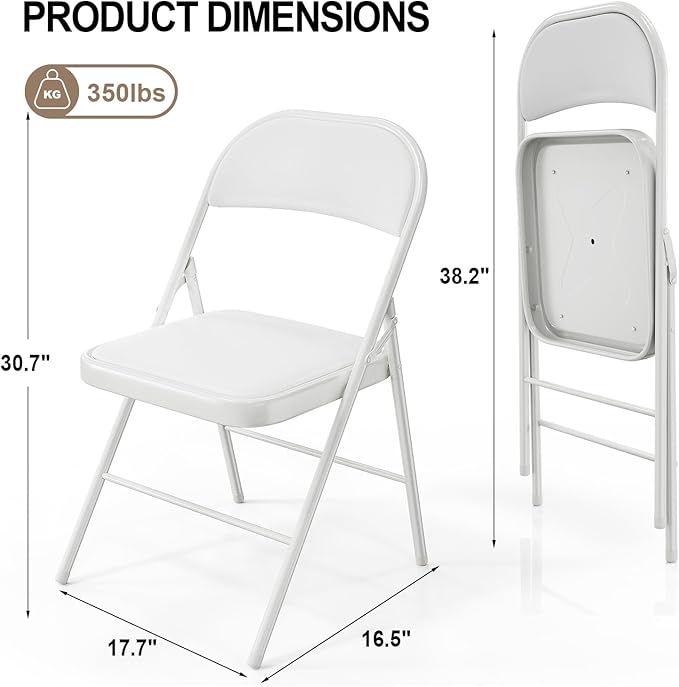 VINGLI 20 Pack Folding Chairs - Image 3