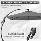 Grand patio 10x10 FT Large Cantilever Square Umbrella - Image 5
