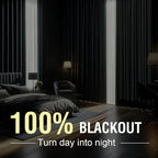 H.VERSAILTEX Linen Blackout Curtains 72 Inches Long 100% Absolutely Blackout - Image 2