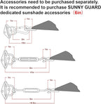 SUNNY GUARD Custom Size 18'x22'x28.4' Triangle Butter Cream UV Block Sunshade - Image 3