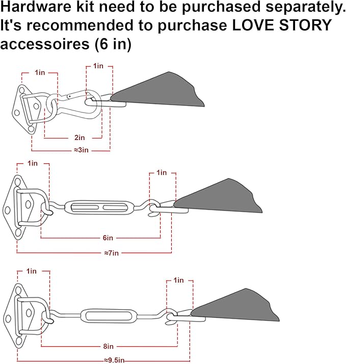 LOVE STORY Custom Size 10' x 14' Sun Shade Sail - Image 3