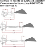 LOVE STORY 10' x 10' x 14' Triangle Sun Shade Sail - Image 3