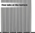 Easy-Going Outdoor Curtains for Patio 1 Panel, 110x96 inch, Light Grey | - Image 4
