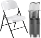 Nazhura 350 Weight Limit Heavy Duty Plastic Folding Chair by NazhuraGoodCompanionAtHome