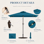 6.5 x 10ft Rectangular Patio Umbrella - Image 7